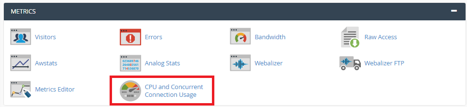 CPU and concurrent connection usage